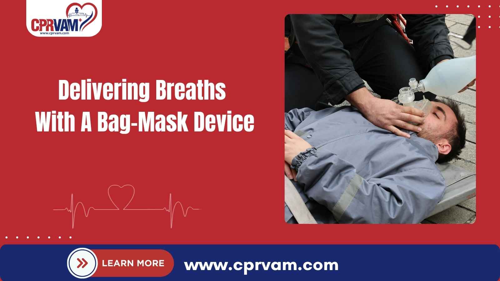 healthcare provider delivering breaths using a bag-mask device