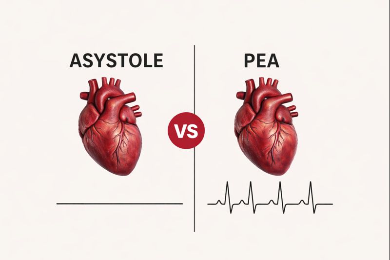 asystole vs pea: key differences in cardiac arrest rhythms