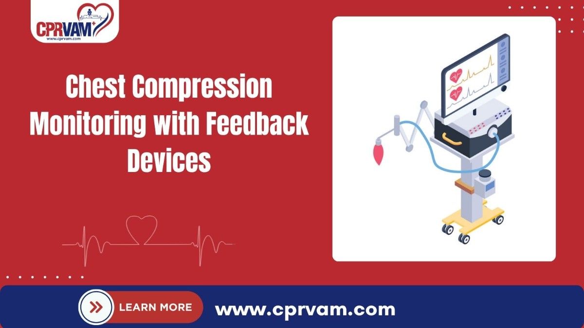 cpr chest compression training with real-time feedback monitor