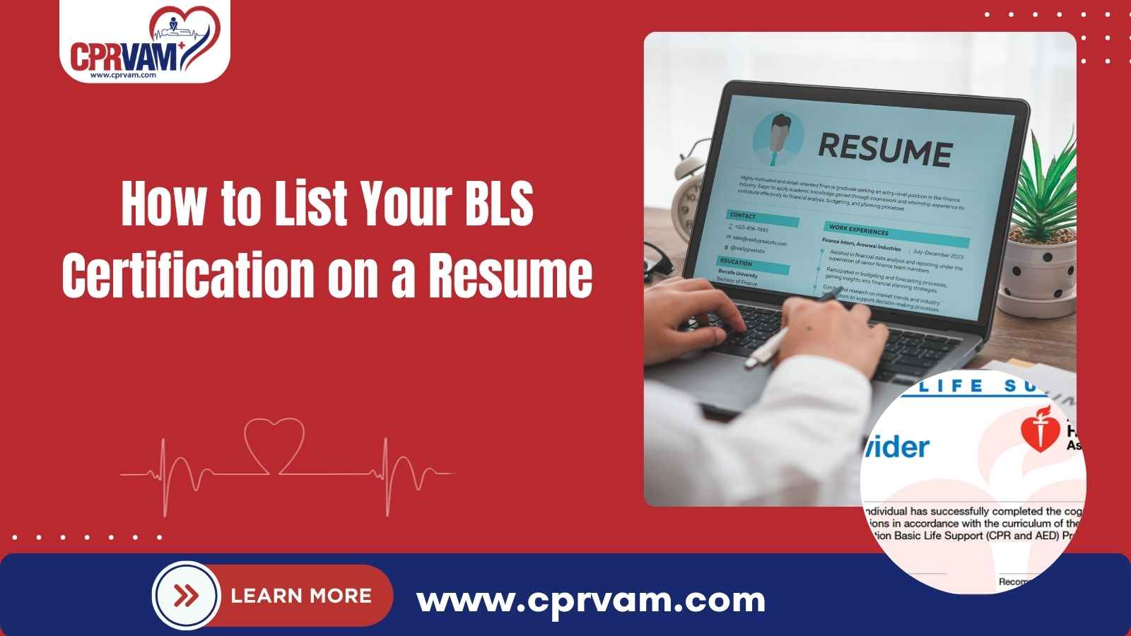 how to correctly list your bls certification on a resume