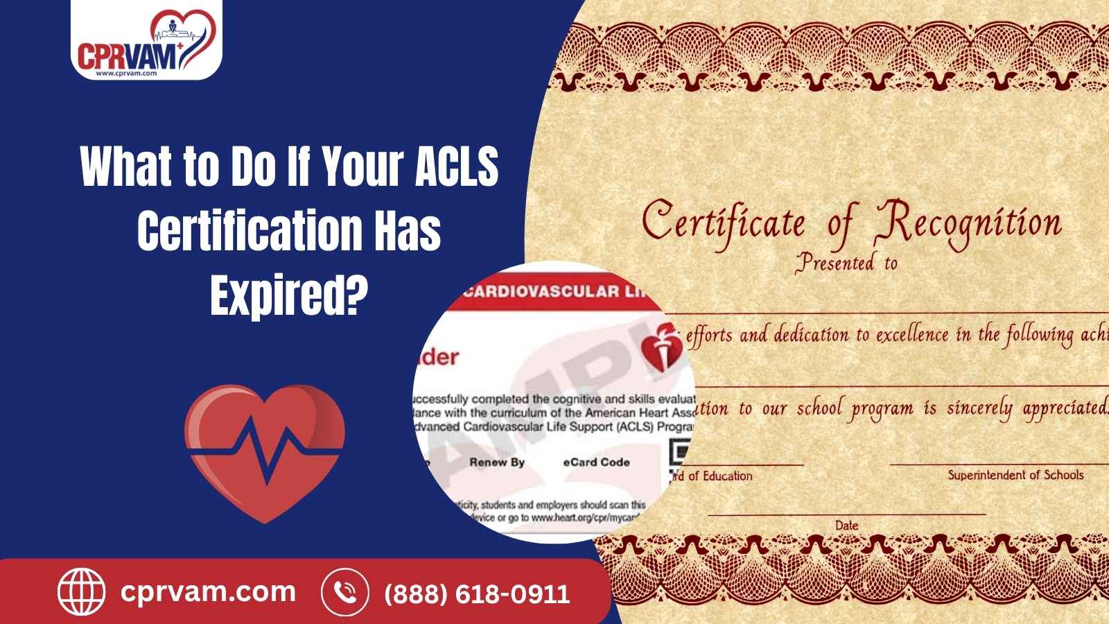 procedure for managing an expired ACLS certification