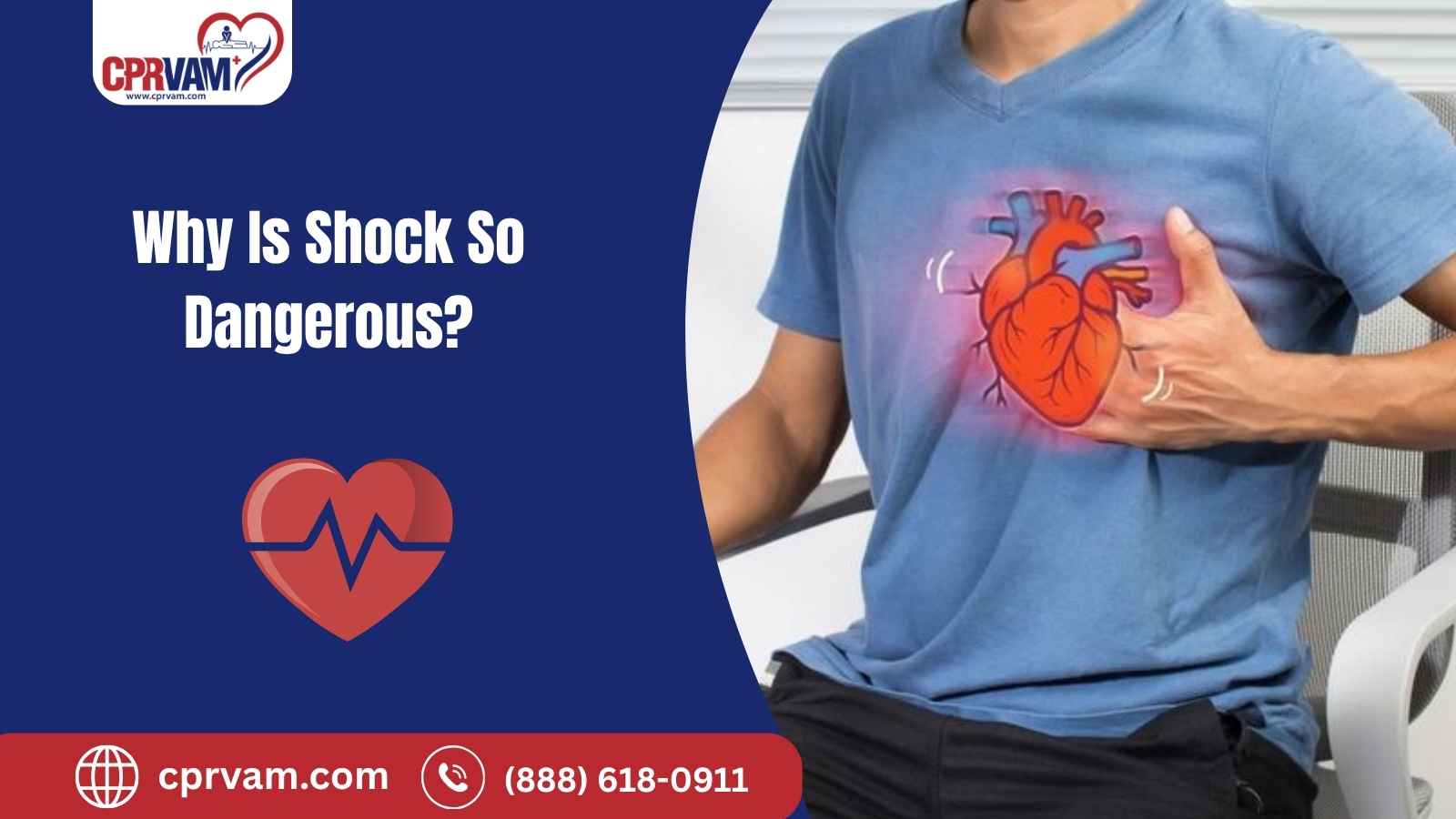 patient experiencing shock during a medical emergency