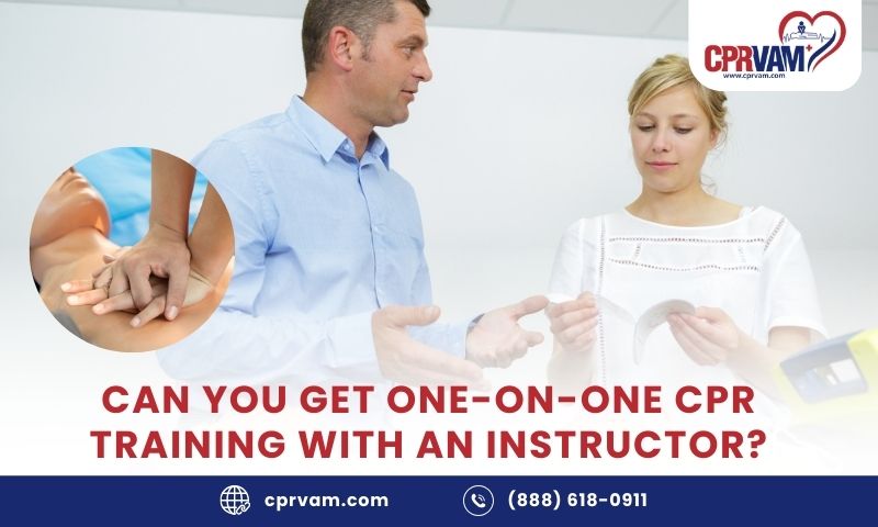 One-on-one CPR training with instructor and manikin practice