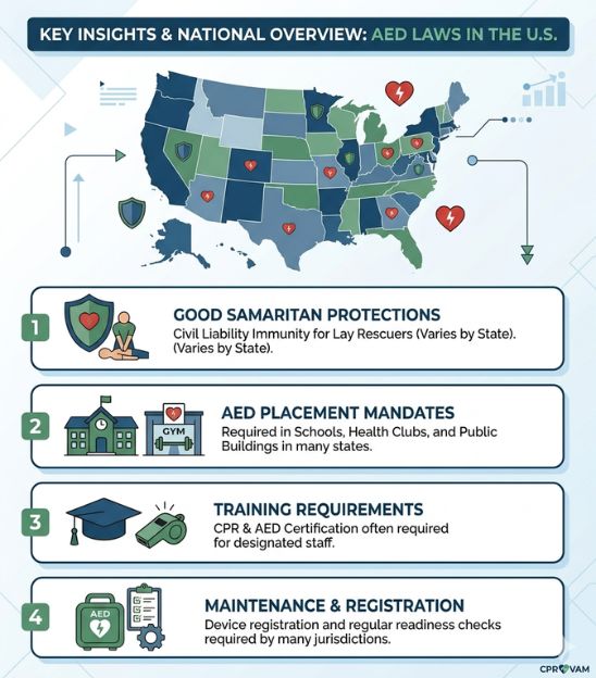 key aed law insights and national overview on aed law