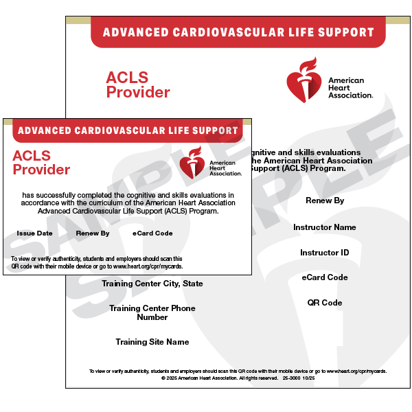 Advanced Cardiovascular Life Support (ACLS) Classes