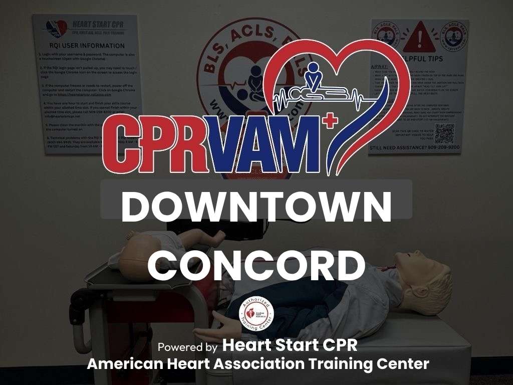 AHA CPR Certification in Downtown Concord