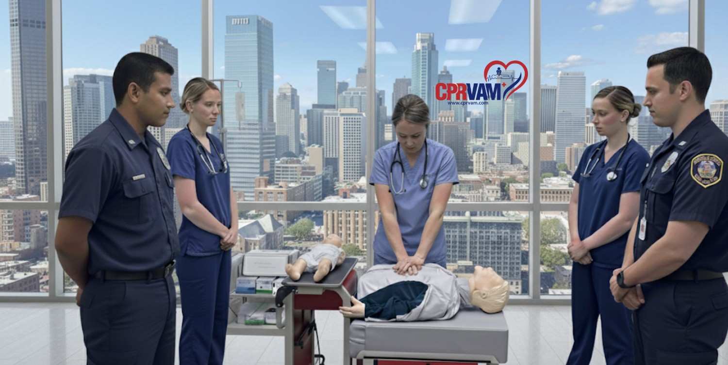 CPR certification class with hands-on skills training
