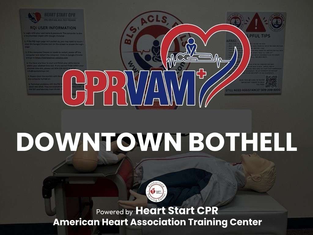 AHA CPR Certification in Downtown Bothell, WA