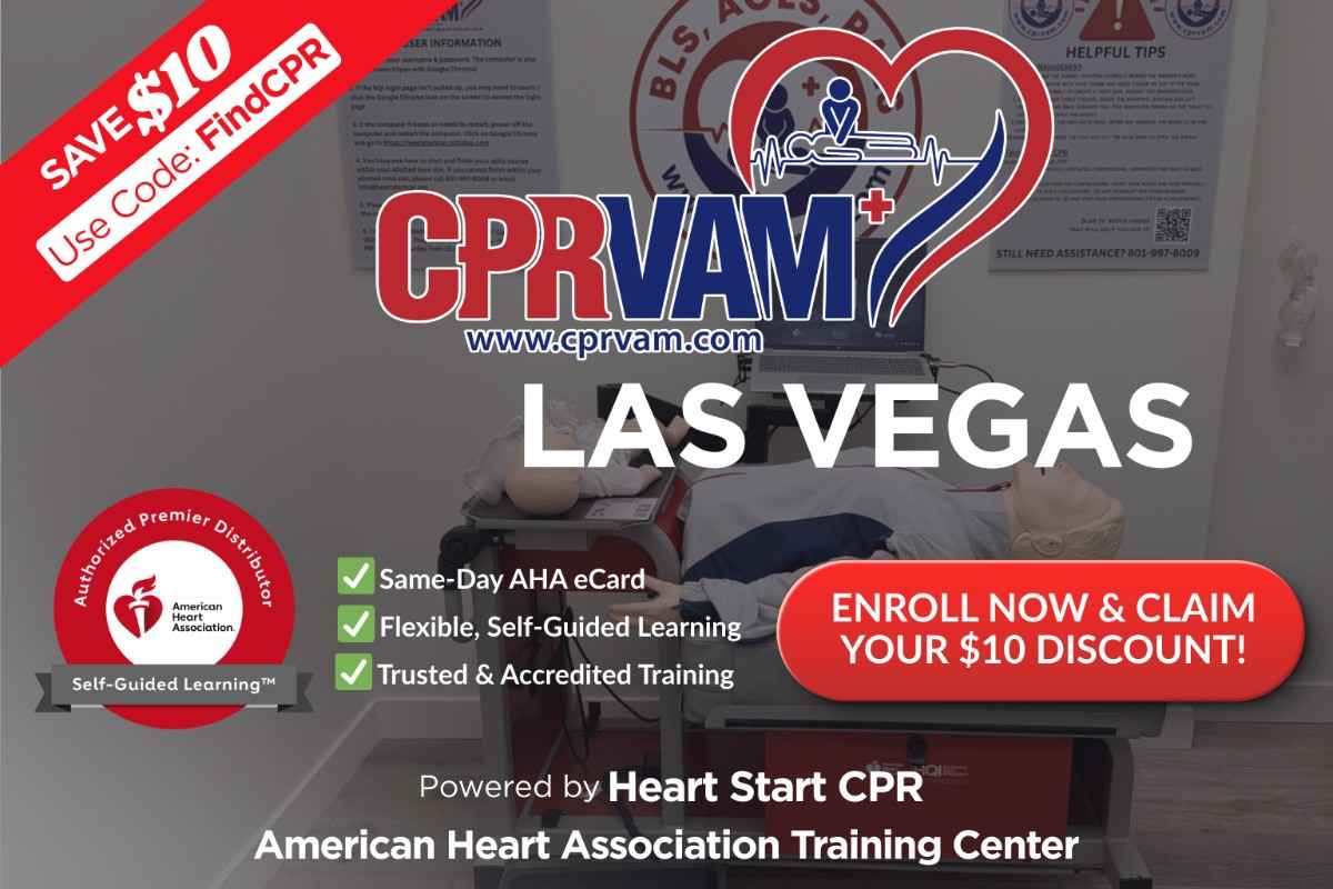 Las Vegas aha cpr certification training session