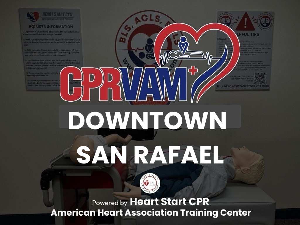 AHA CPR training at Downtown San Rafael, CA